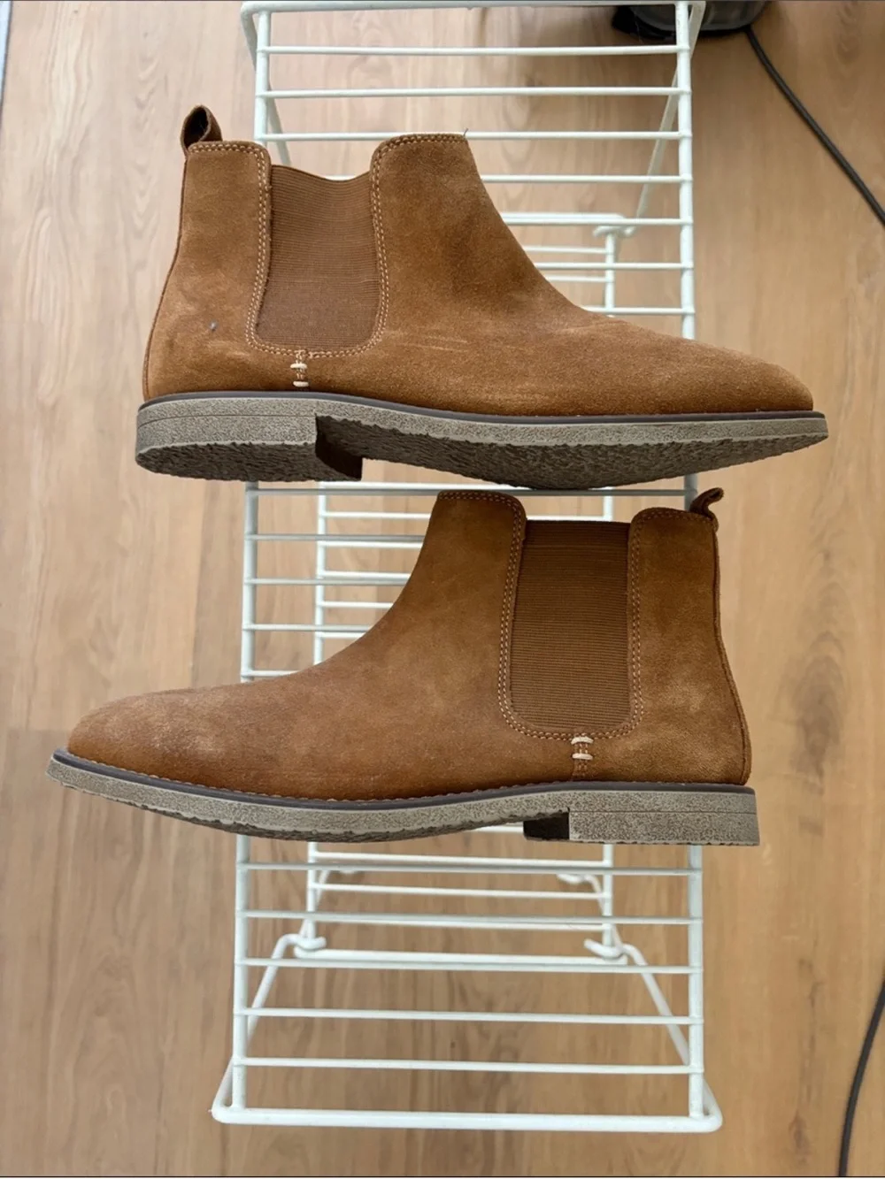 Joseph Abboud Men's Suede Chukka Boots in Chestnut Brown